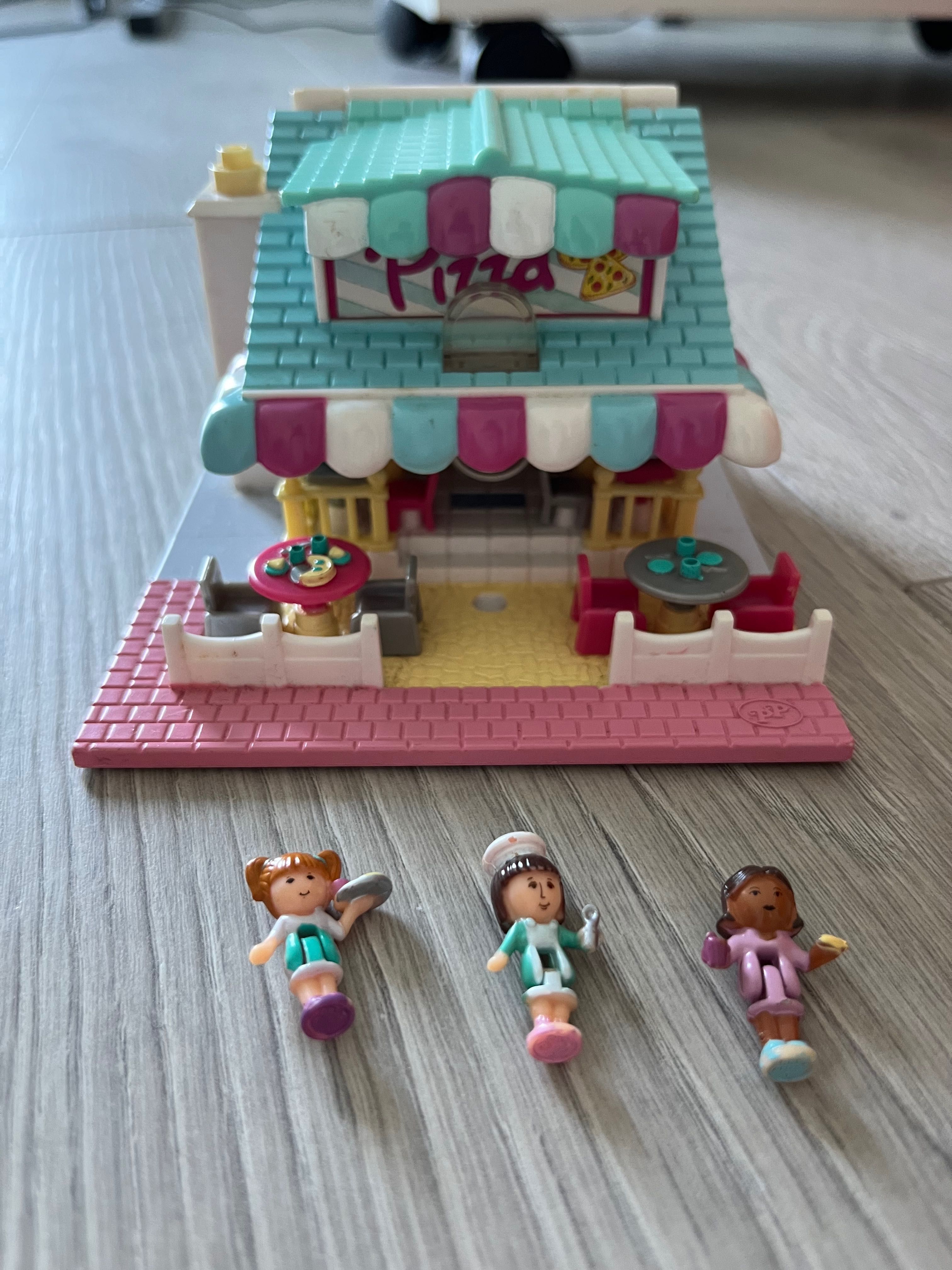 1993 Polly Pocket Light-up Pizzeria Pizza Parlor Bluebird Toys