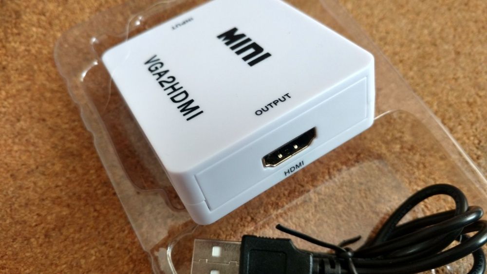 Переходник конвертер VGA HDMI, D-Sub to HDMI & HDMI to VGA