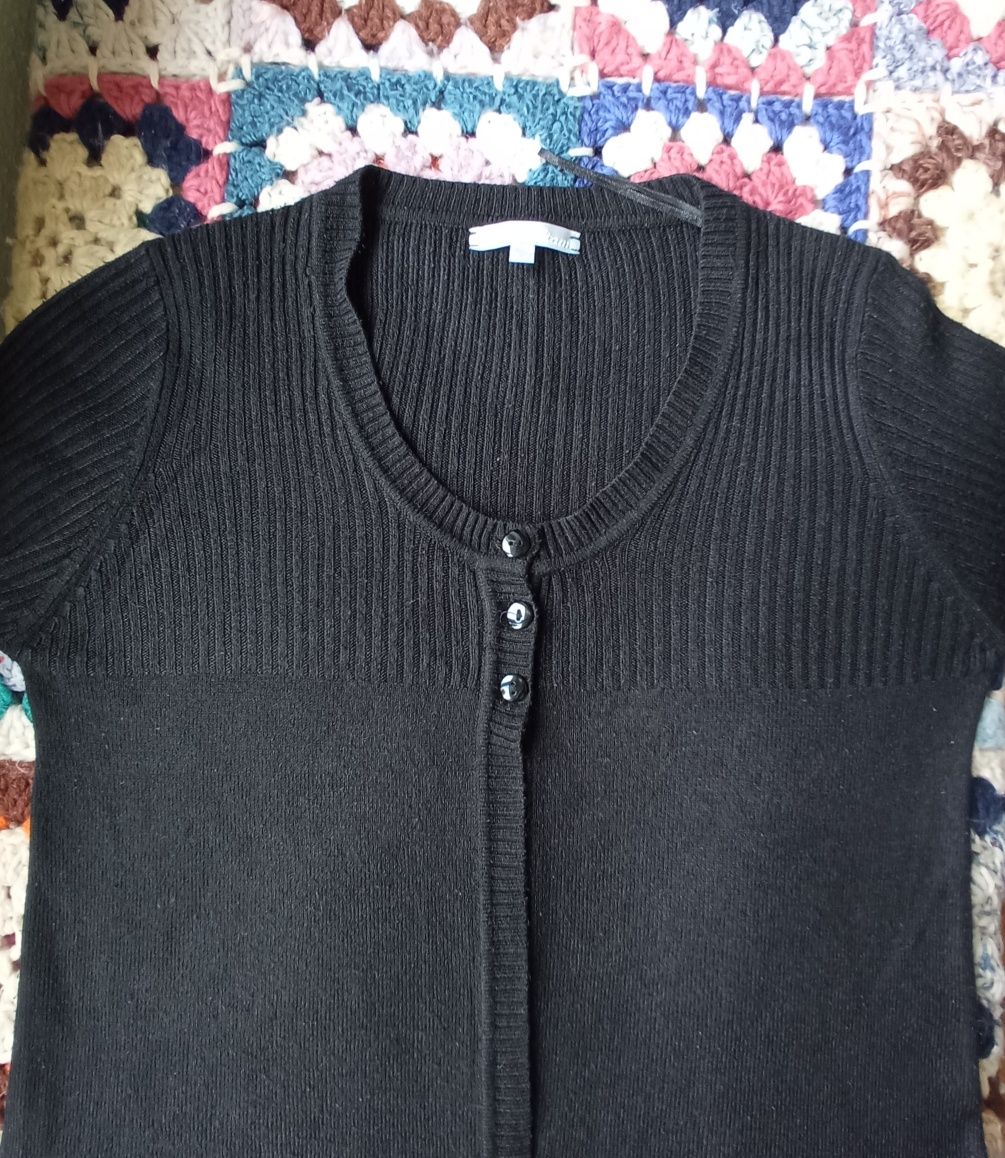 Sweter czarny Etam, S, rozpinany, kardigan
