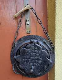 Gofrownica żeliwna z fajerką,  niemieckie napisy