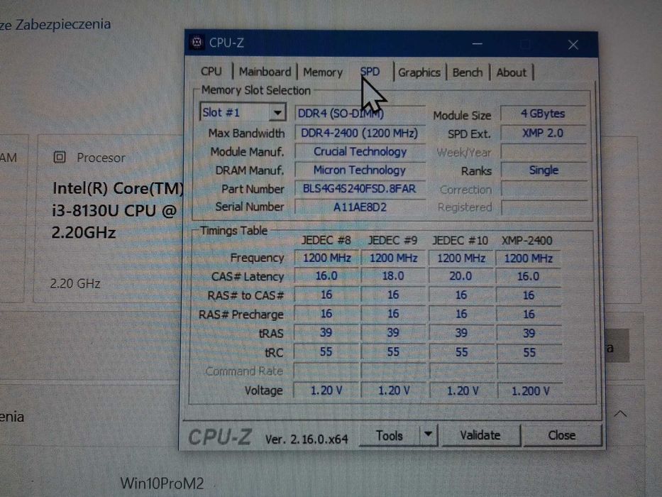 Laptop Fujitsu Lifebook E449, Core i3 8130U, DDR4 4GB, SSD 256GB, Full