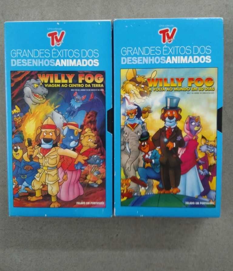 Conjunto 2 Cassetes VHS – Willy Fog - Grandes Êxitos Desenhos Animados