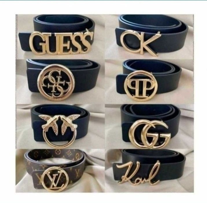 WYPRZEDAŻ Nowy Skórzany Pasek Damski Guess Pinko CK GG LV Gucci