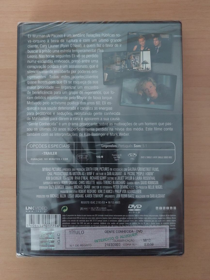 DVD NOVO / Original / SELADO - Gente Desconhecida