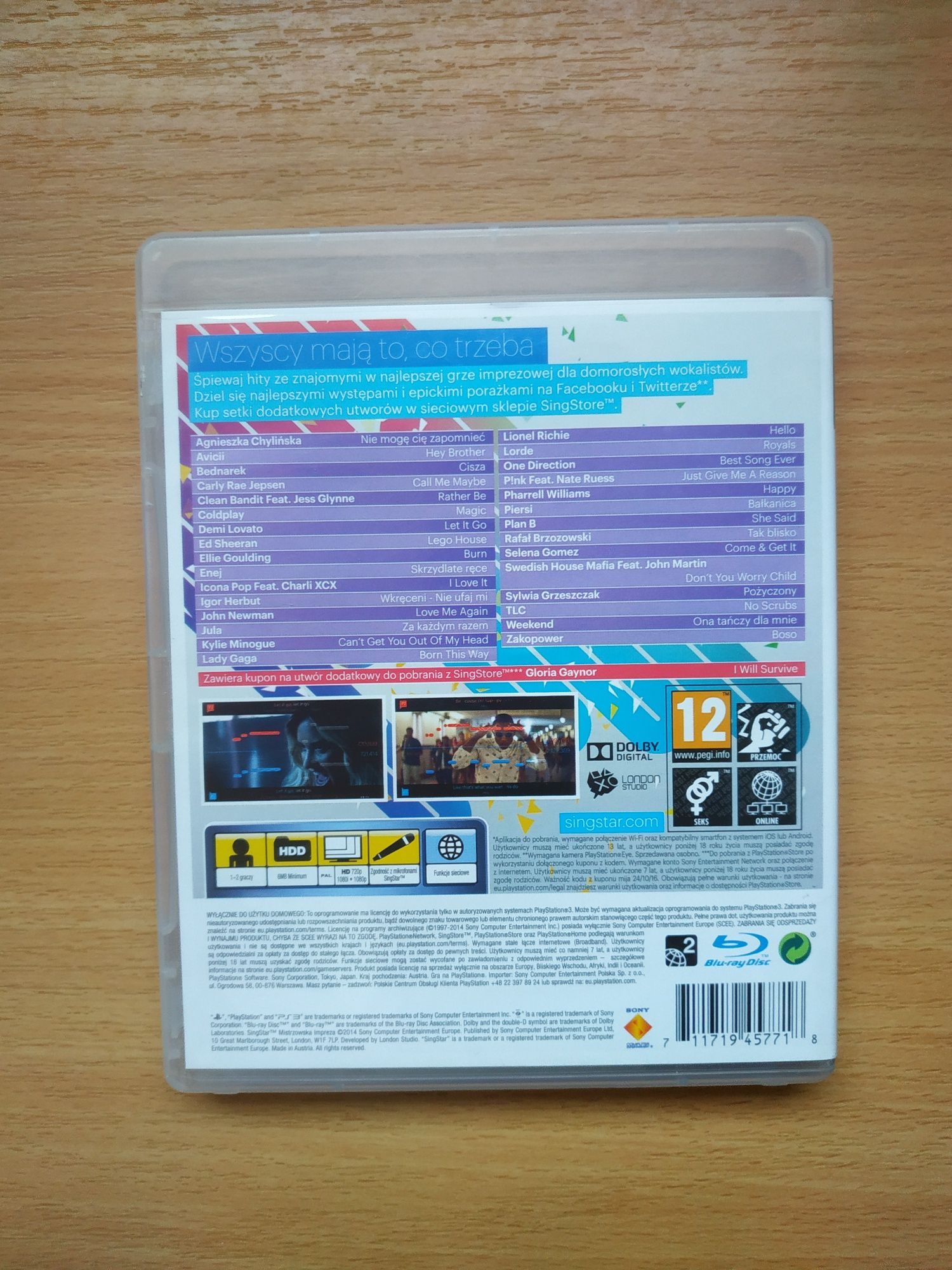 Singstar mistrzowska impreza ps3, pl, stan bardzo dobry, wysyłka olx