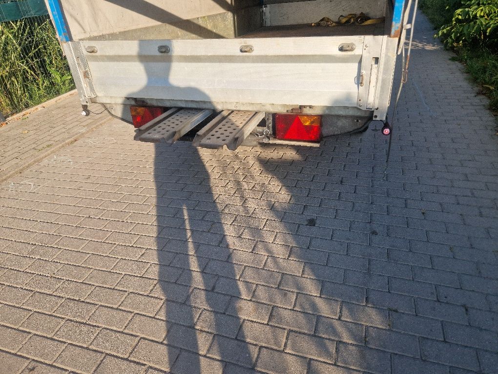Przyczepa laweta platforma Fracht dwie osie alko Dmc 2000kg