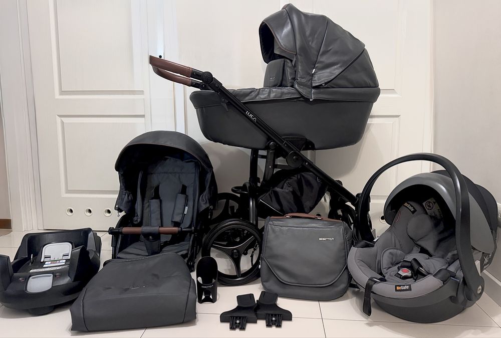 Wózek Adamex Luca pro eko skora 4w1