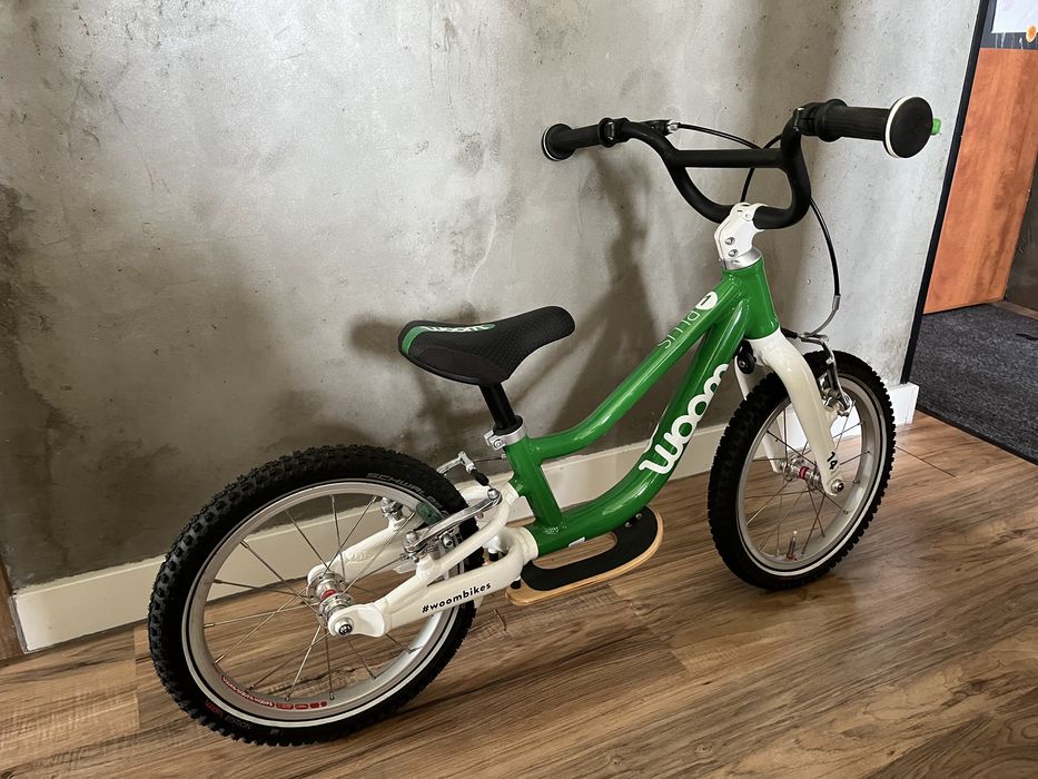 Woom 1 plus - kola 14 cali, zielony - jak nowy, raz na dworze