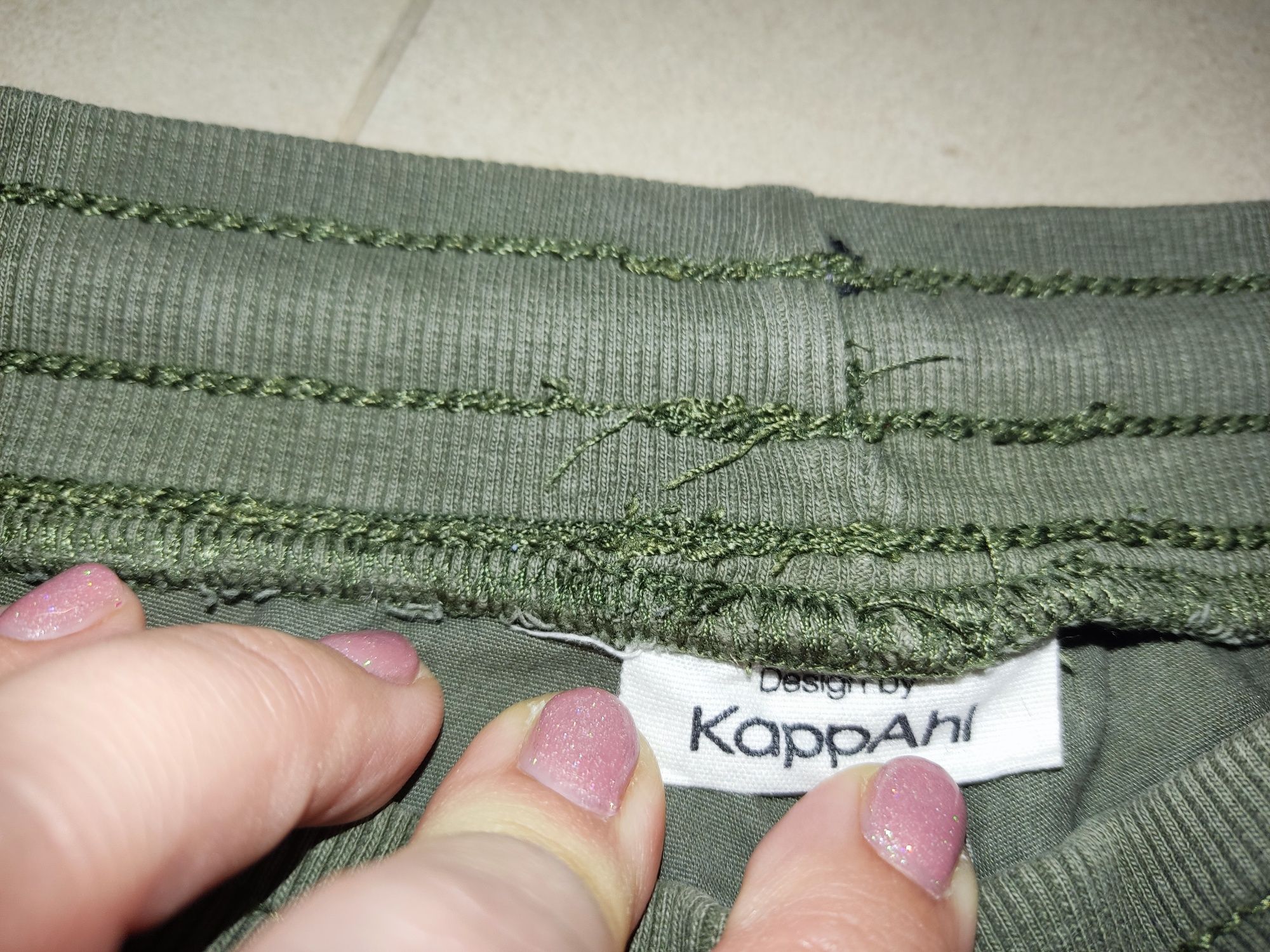 KappAhl spodnie bojówki khaki modne r.110