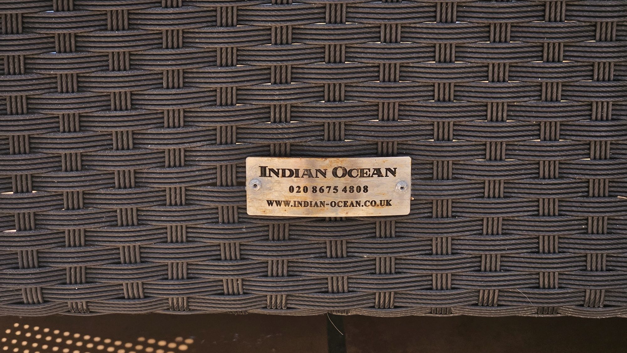Conjunto de Jantar de Exterior 9 Peças (Mesa + Cadeiras, Indian Ocean)