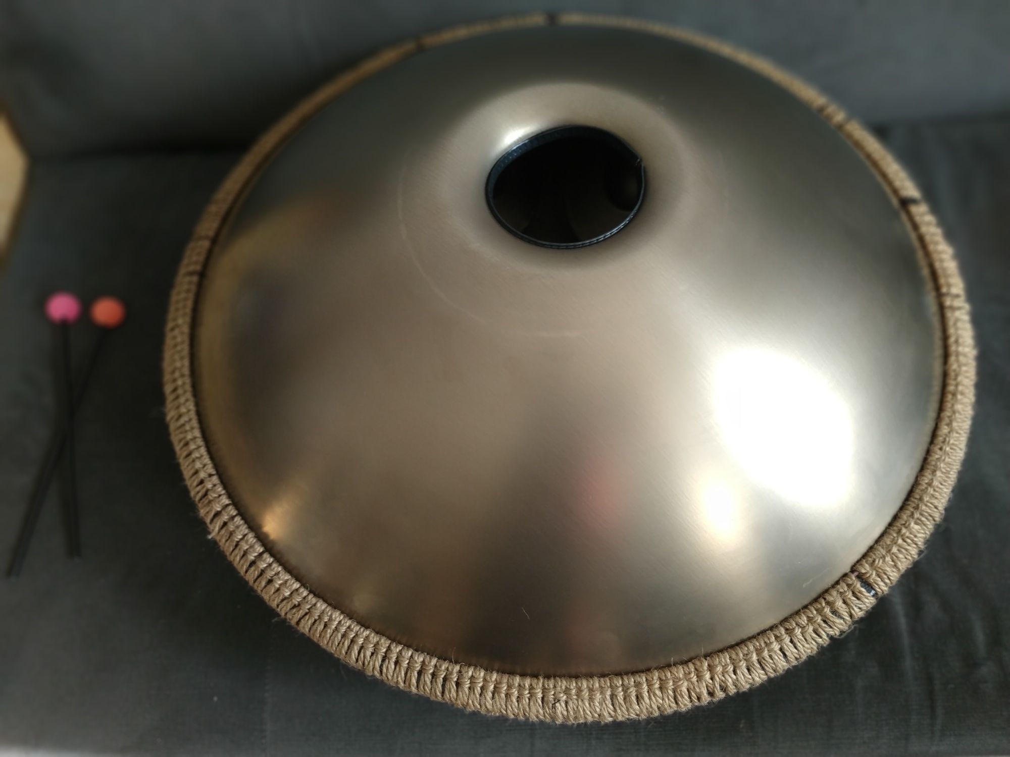Handpan 10 D kurd 432 + pałki Super instrument