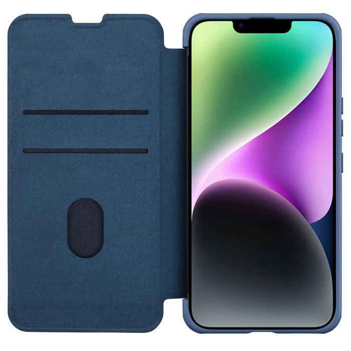 Nillkin Qin Cloth Pro Case etui do iPhone 14 pokrowiec z klapką