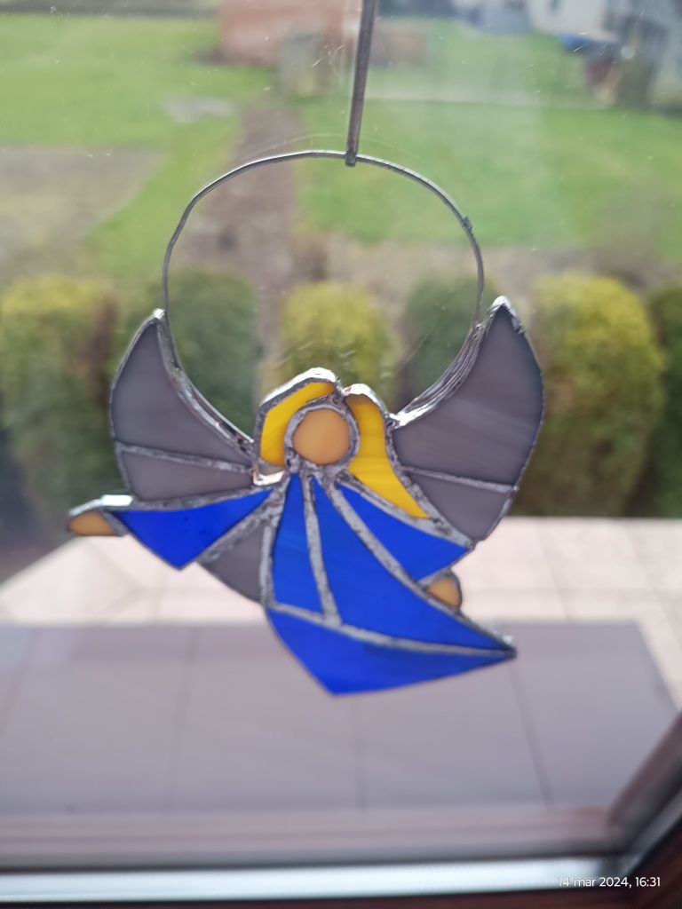 Witraż Tiffany aniołek