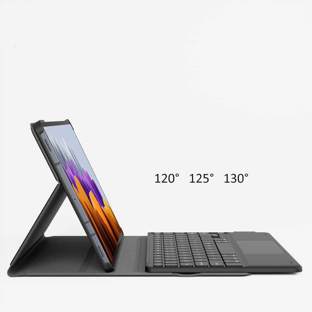 Etui Klawiatura QWERTZ z Touchpadem do Samsung Tab S8 i Tab S7 Czarna