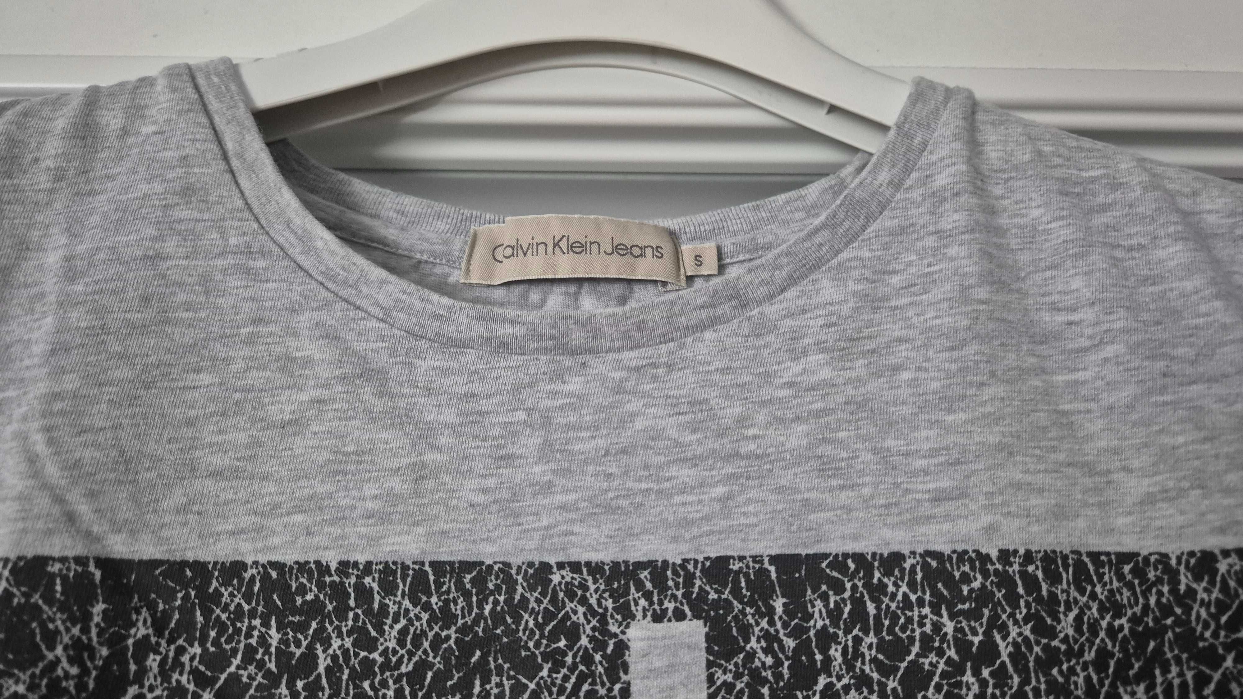 Calvin Klein Jeans szaryT-shirt ,koszulka męska roz S