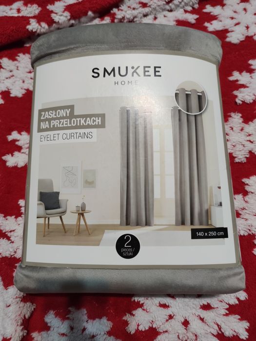 Komplet zasłon na przelotkach SMUKEE