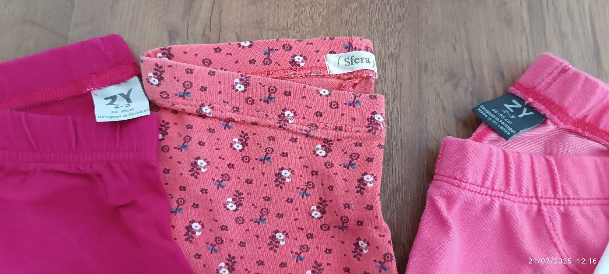 conjunto de várias leggings de menina como novas!