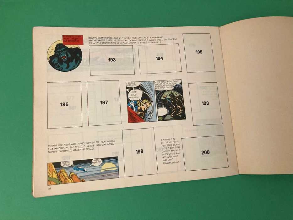 Caderneta Cromos & Livro do Tarzan Agência Portuguesa Revistas Nova