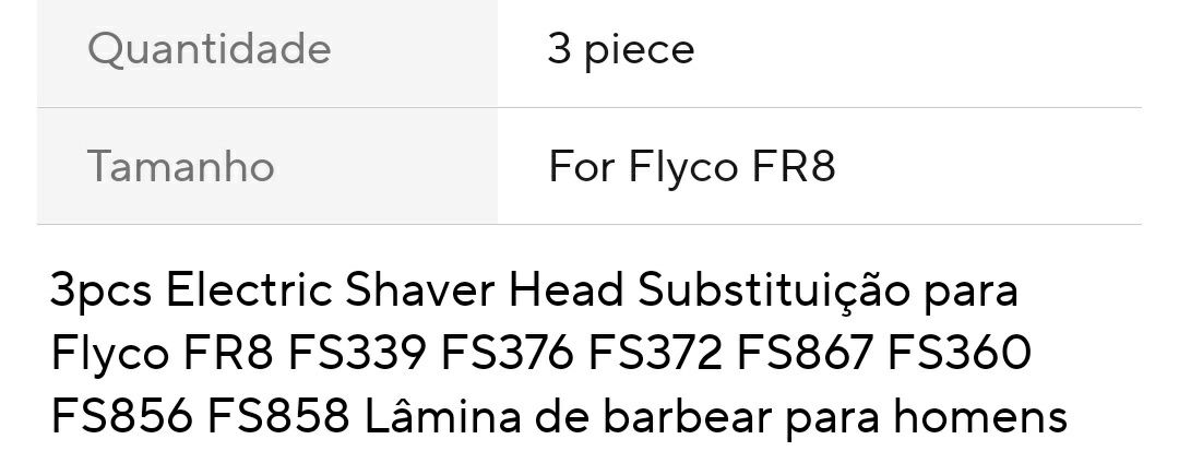 Conj 3 lâminas barbear