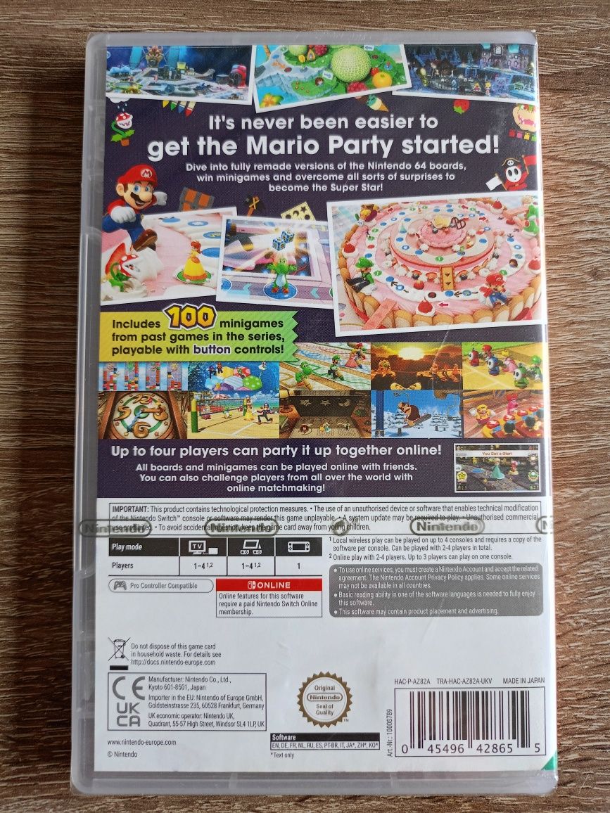 Mario Party Superstars Nintendo Switch 1/2 Nowa w Foli