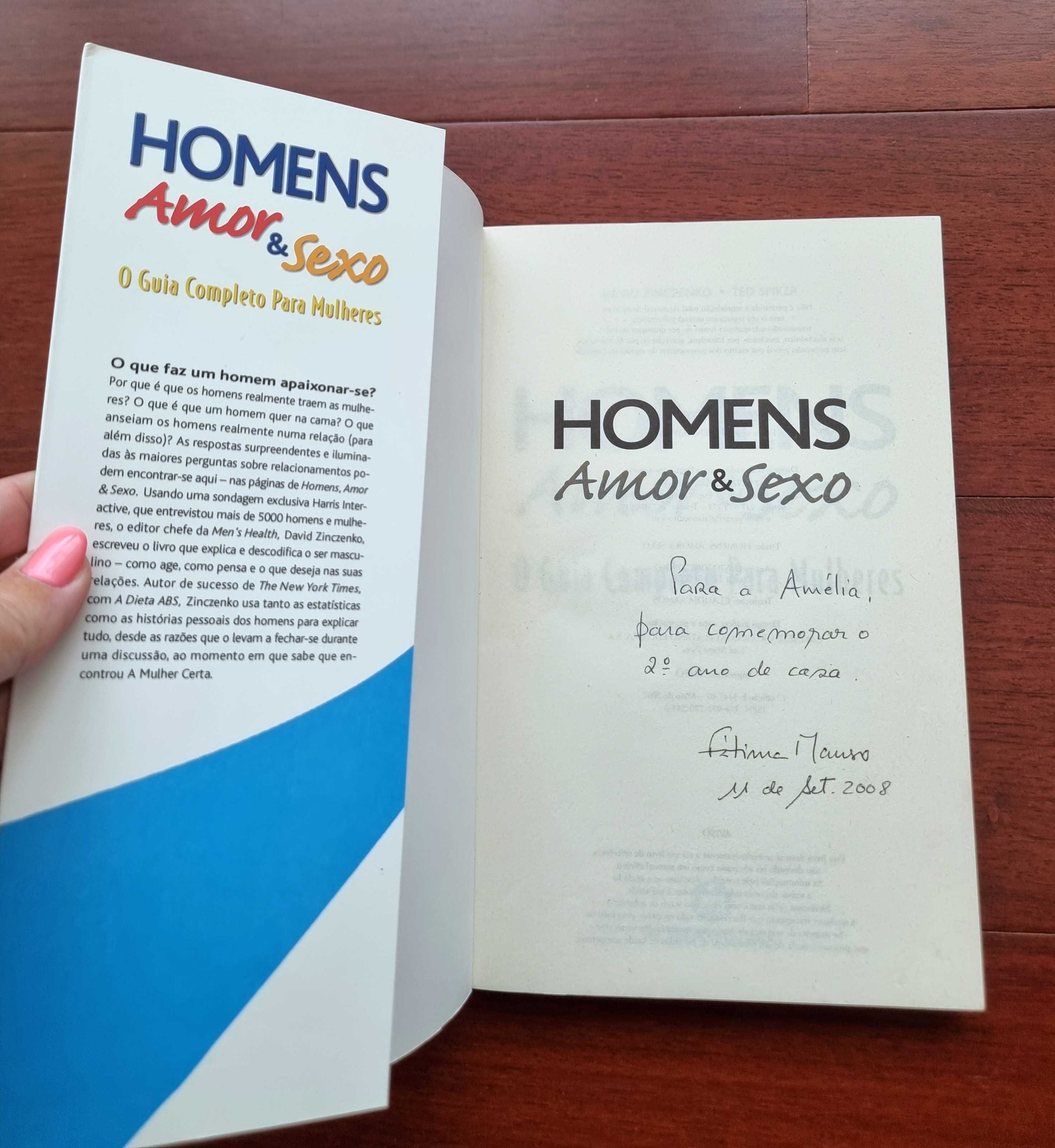 Livro "Homens Amor & Sexo" de David Zinczenko e Ted Spiker