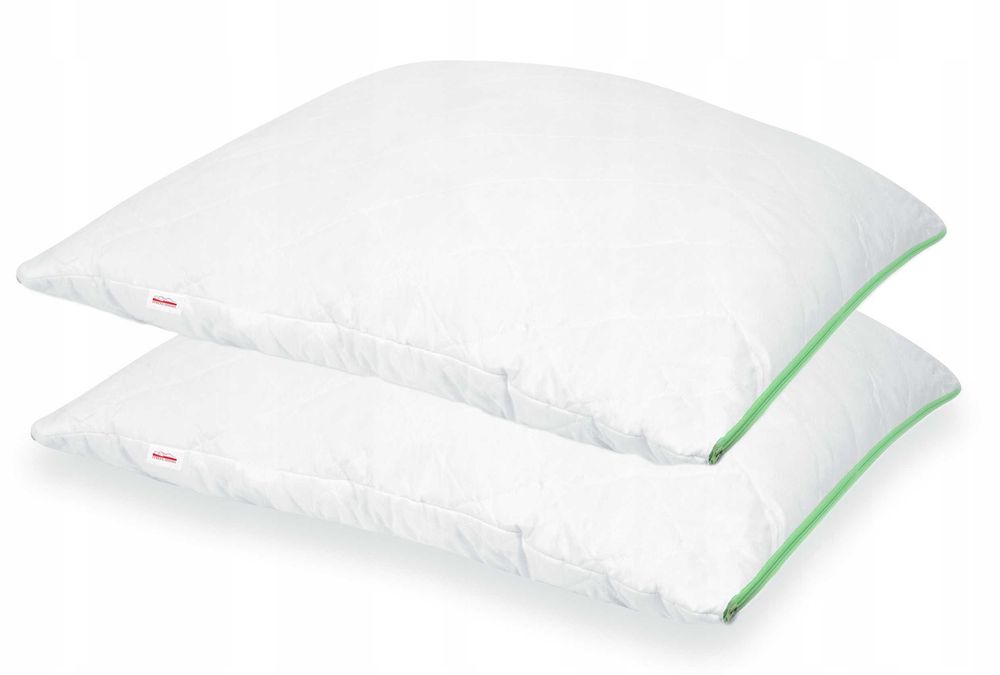 2pack antyalergiczne poduszki 50x60cm z aloesem z zamkiem wysokie