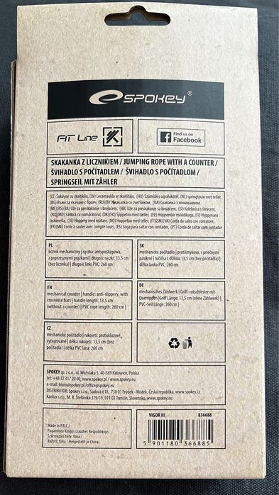 Skakanka z licznikiem Spokey