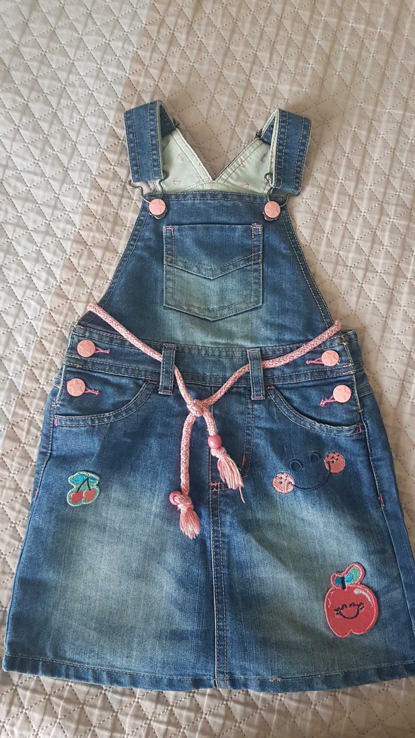Sukienka jeans dziewczęca