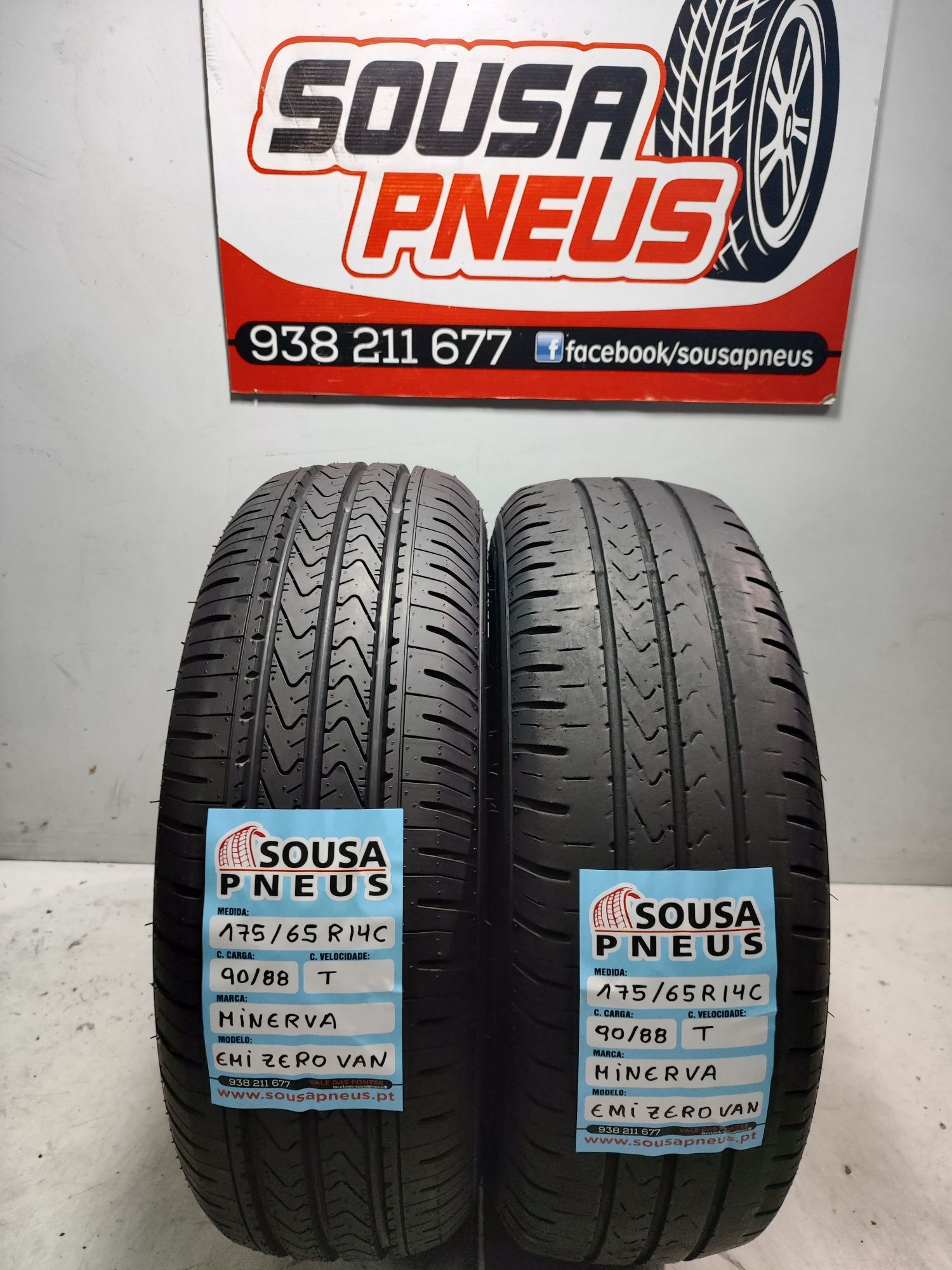 2 pneus semi novos 175/65R14C Oferta dos Portes