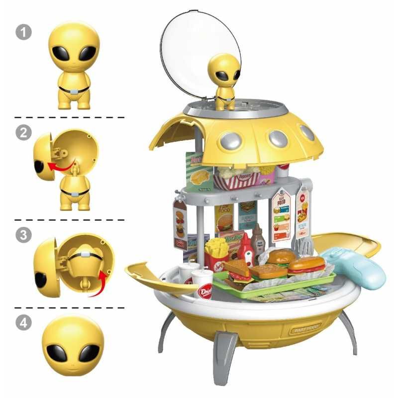 grill kuchnia Sklep Fast Food 3w1 Plecak Projektor UFO 60 el.