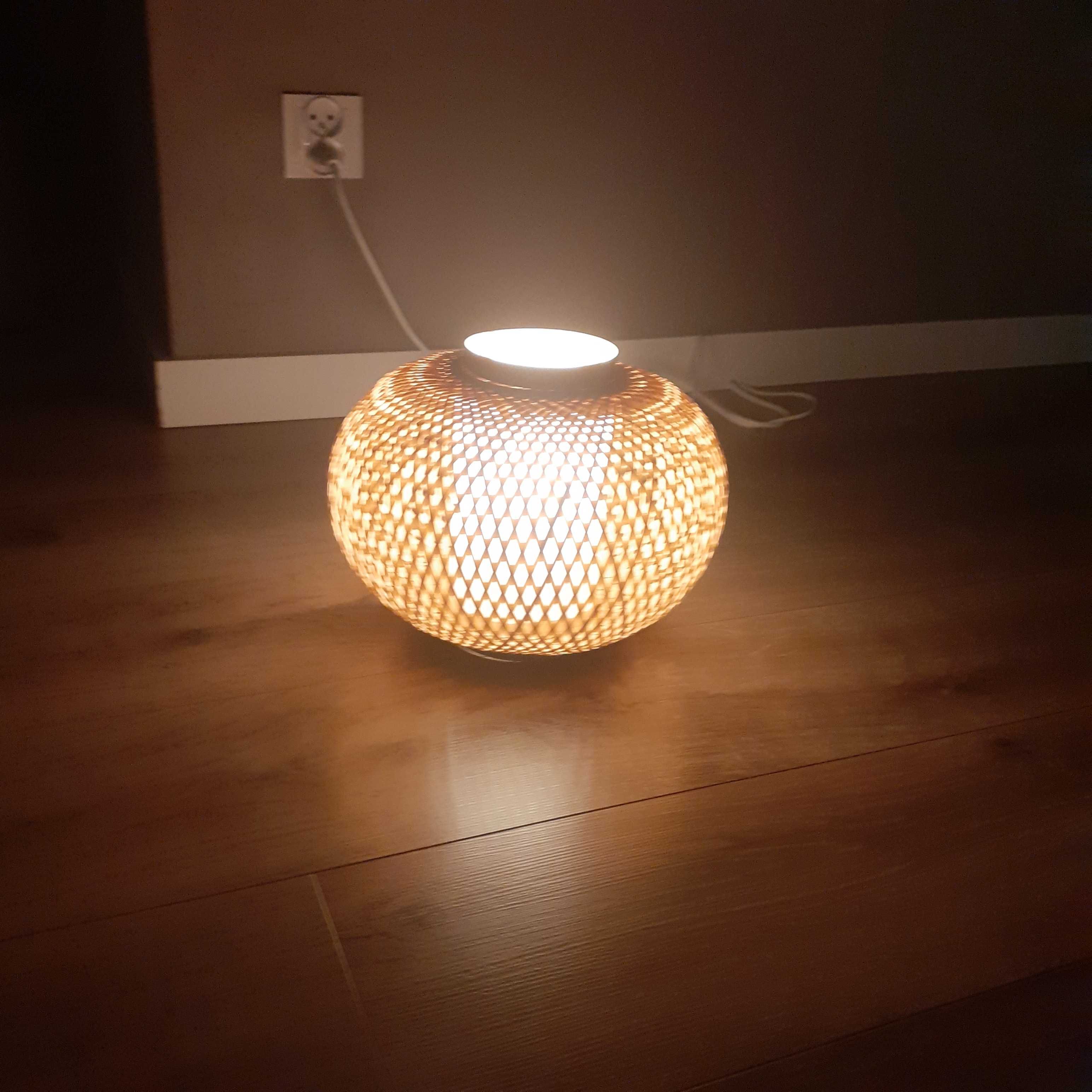 Lampa stołowa nocna boho  bambus