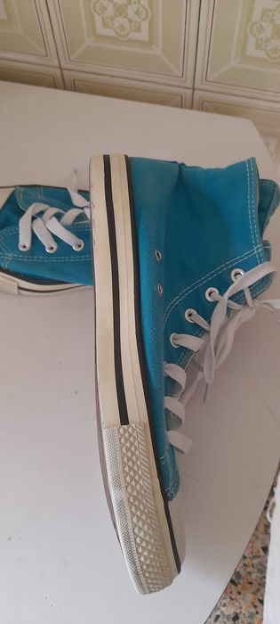 Ténis bota em algodão cor azul N.41 - ÚLTIMOS DIAS