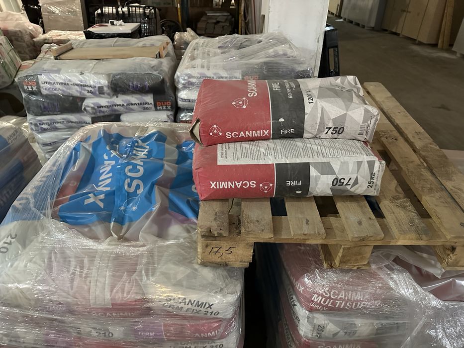 Skanmix Budmix гіпсова шпаклівка клей для плитки