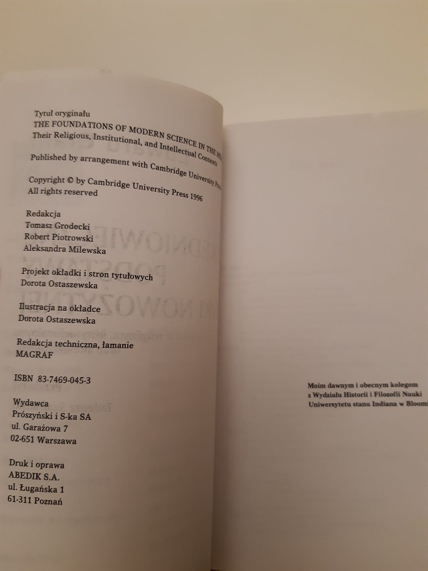 Średniowieczne podstawy nauki nowożytnej. Edward Grant