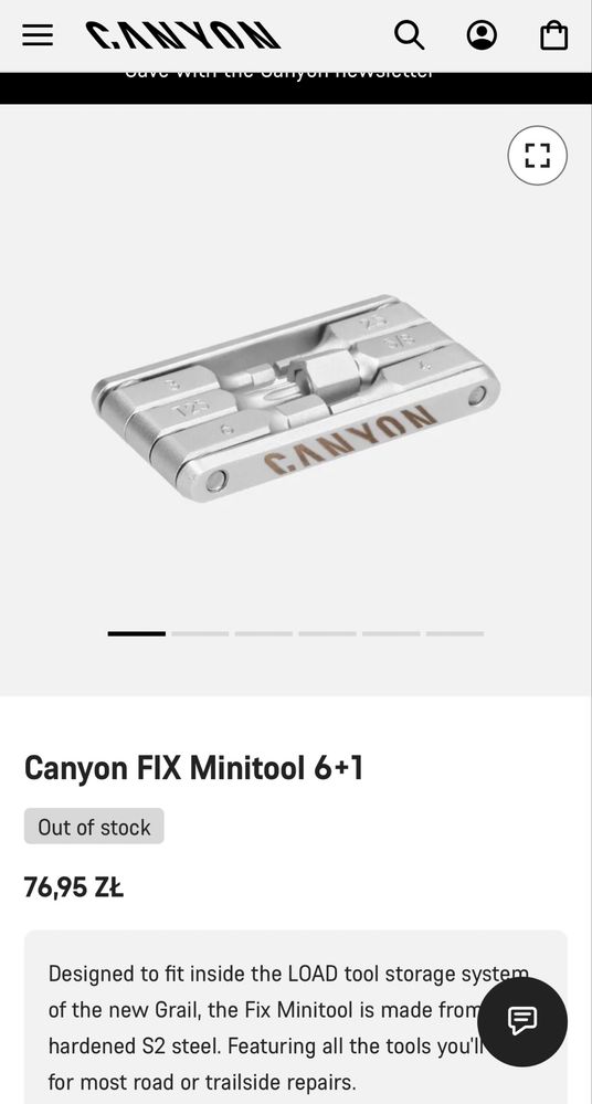 Multitool rowerowy Canyon FIX 6+1 - NOWY