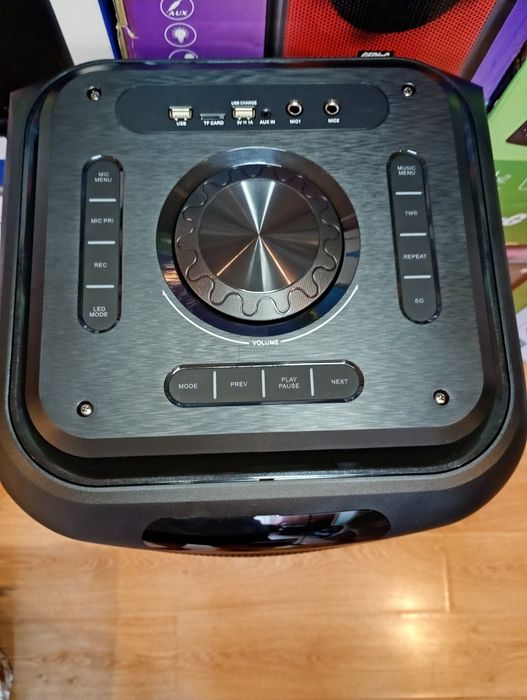 Блютуз караоке акустика GeDi-25(SD,USB,FM) ПультДУ,2микрофона