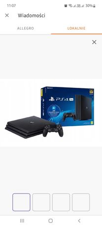 PlayStation 4PRO 1tb + 250 gier + słuchawki + pady