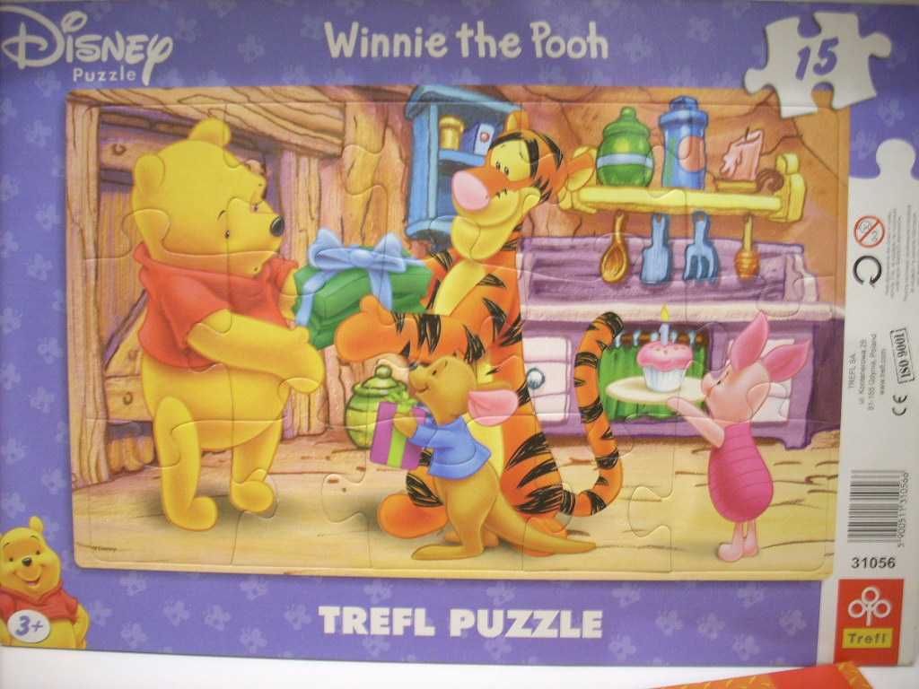 TREFL puzzle dla dzieci Disney Bob Budowniczy Miś Puchatek i Przyjacie