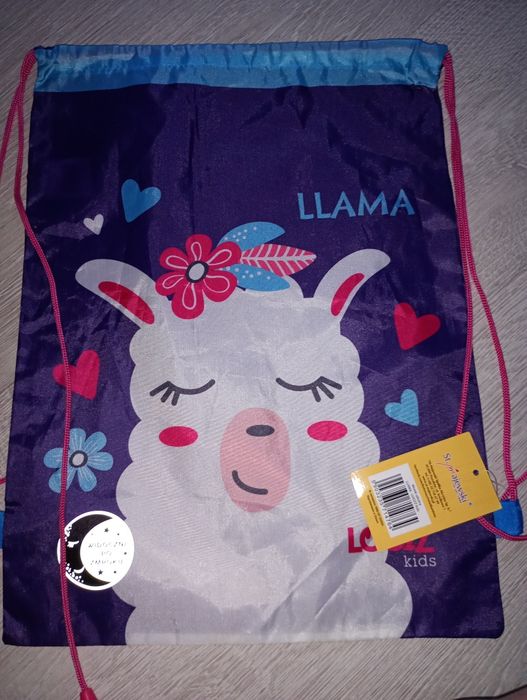 Nowy worek na buty strój gimnastyczny lama