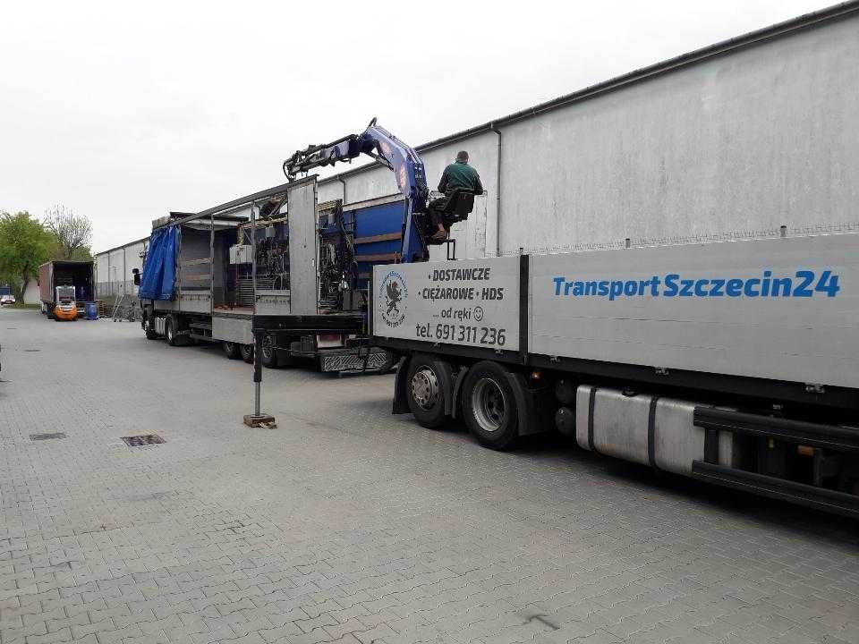 Transport na dziś , busy ciężarówki , z winda HDS
