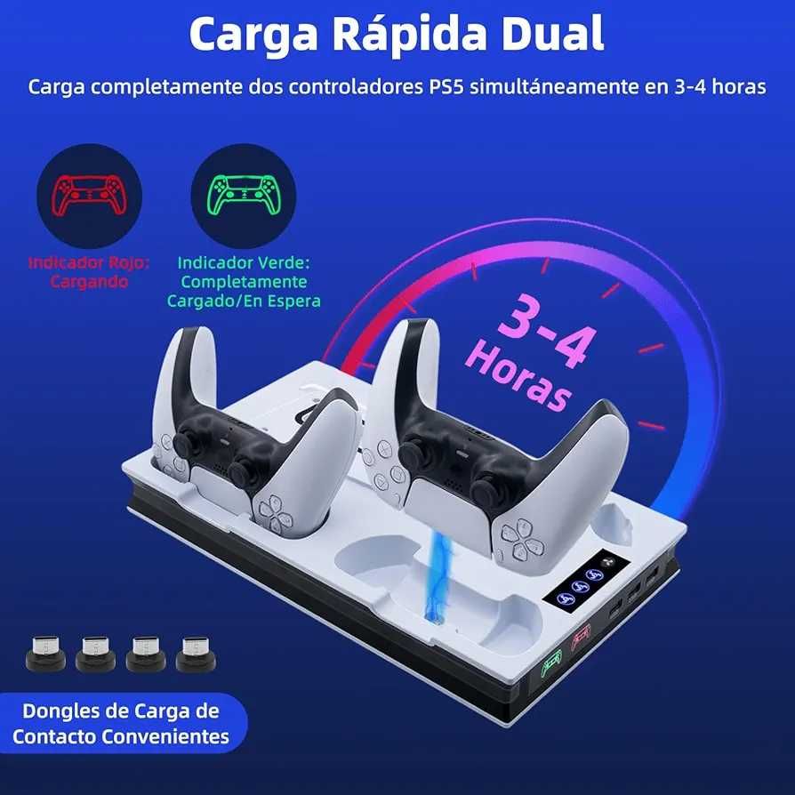 Suporte vertical ventiladores de refrigeração PS5/PS5 Slim