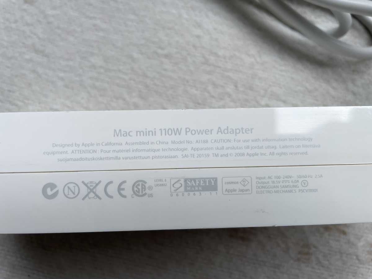 Zasilacz Apple Mac mini 110 W