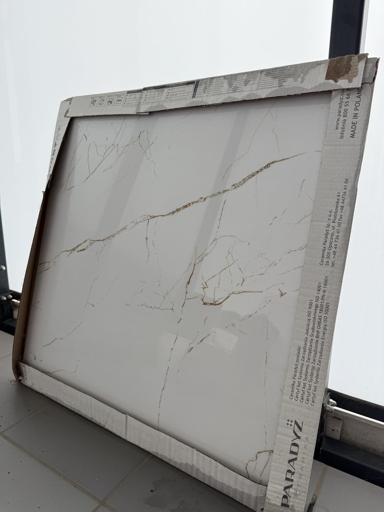 Gres szkliwiony Lambrate Bianco 75 X 75 Ceramika Paradyż, płytka