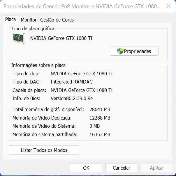 PC GAMING Intel i7-4770 com GTX 1080 TI de 11GBDDR5 com 32GB de RAM