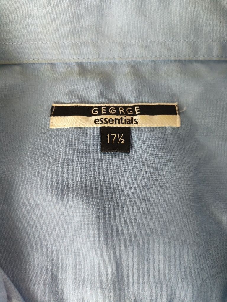 Koszula Męska George Essential XL Niebieska
