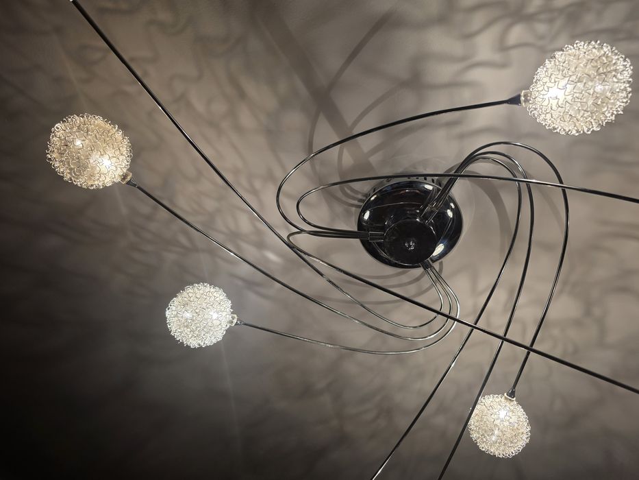 Lampa wisząca z 9 kulami