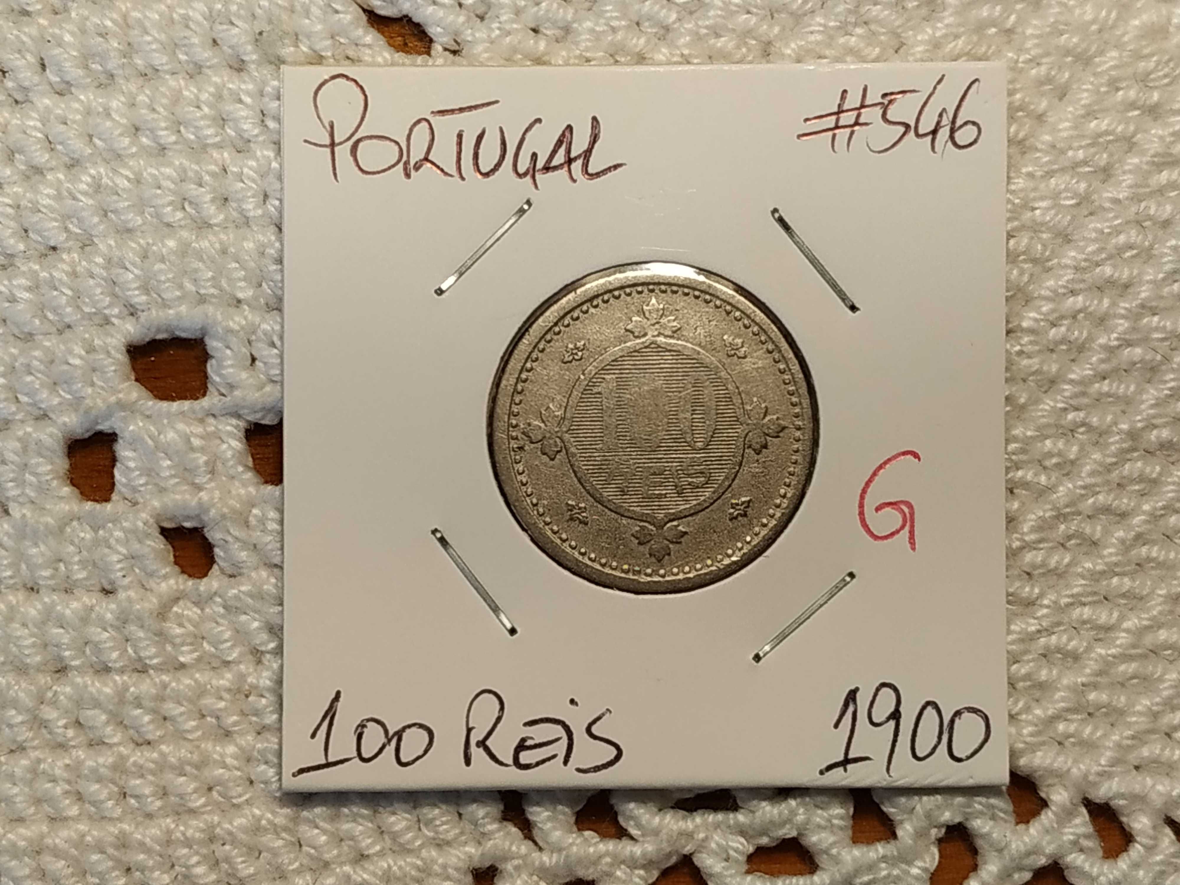 Portugal - moeda de 100 reis de 1900 (G)