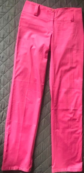 TERRANOVA różowe SUPER spodnie r. 27 S b. db. stanie + top gratis