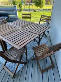 Applaro ikea dwa stoly 6 krzesel zestaw kawowy ogrodowy wypoczynkowy