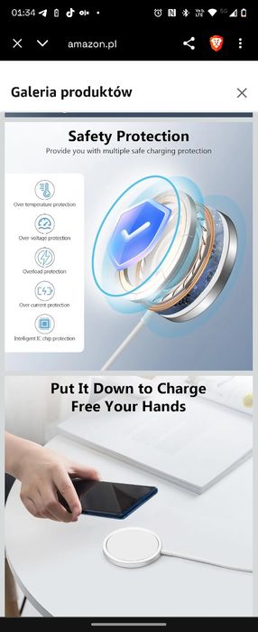 AXFEE Magnetyczna bezprzewodowa ładowarka iPhone 12-16